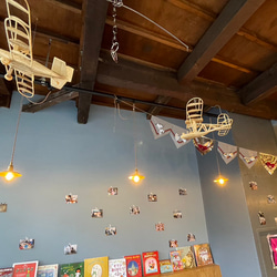 【職人のおまかせ制作】飛行機の木工模型モビール 3枚目の画像