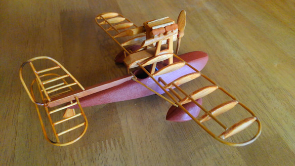 【職人のおまかせ制作】飛行機の木工模型モビール 12枚目の画像