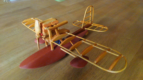 【職人のおまかせ制作】飛行機の木工模型モビール 11枚目の画像