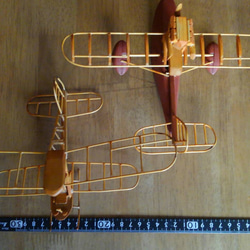 【職人のおまかせ制作】飛行機の木工模型モビール 15枚目の画像