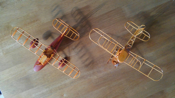 【職人のおまかせ制作】飛行機の木工模型モビール 8枚目の画像
