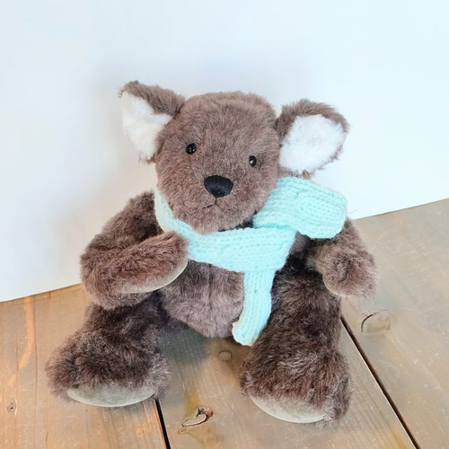 コアラなテディベア 38cm ミントグリーンのマフラー ぬいぐるみ  