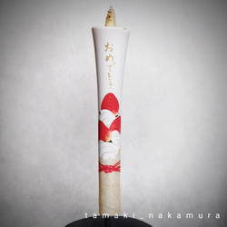 【お祝いろうそく】『甘い灯り』花ろうそく　苺ケーキ　誕生日　和蠟燭　伝統工芸品　キャンドル　Japanesecandle 3枚目の画像