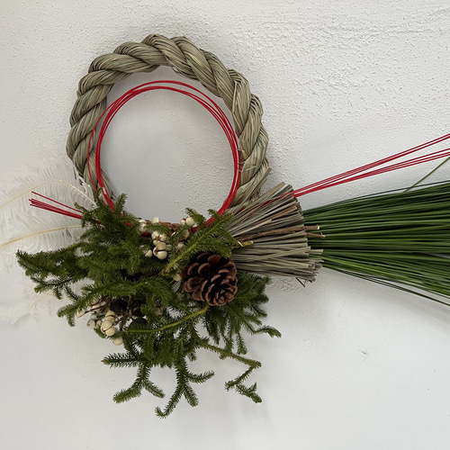 大王松 しめ縄 グリーン ヒカゲノカヅラ しめ縄・しめ飾り フロイ