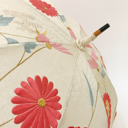 着物日傘　絹の着物をアップサイクル　日本の職人が手仕事で制作　#40 7枚目の画像