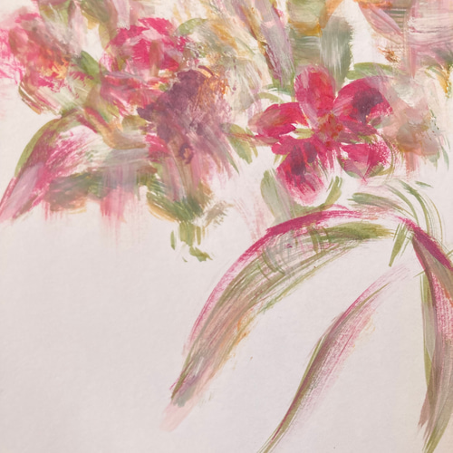 自作絵画 原画【ヒヤシンス】水彩画 色鉛筆画 自作絵画 原画【ヒヤシンス】水彩画 色鉛筆画