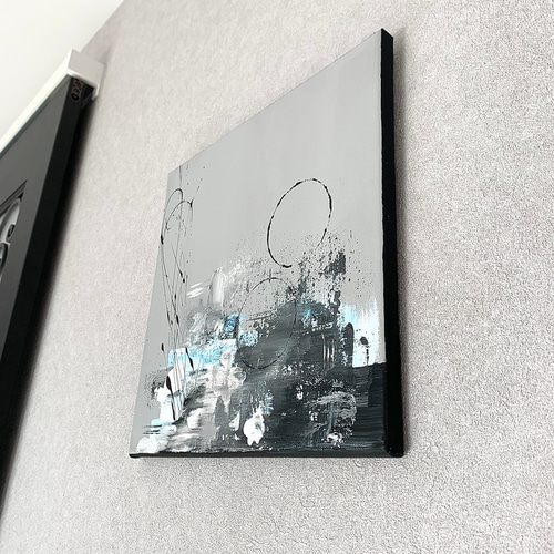 もらって 嬉しい お歳暮 ランキング 大きめ 約30×30㎝ 現代アート モダン アート 抽象画 原画 絵画 絵画