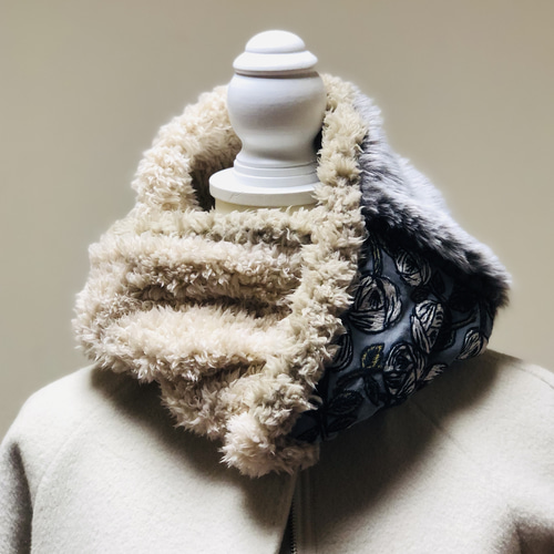 ミナペルホネンhandmade あったか〜いひねりスヌード スヌード Rose