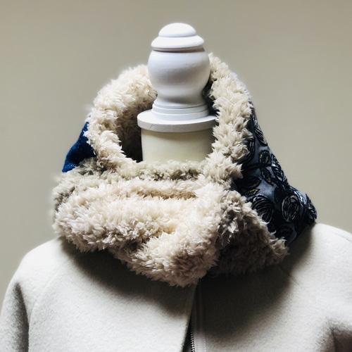 ミナペルホネンhandmade あったか〜いひねりスヌード スヌード Rose