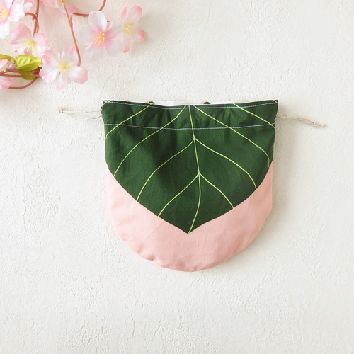 2way〉桜餅の巾着ポーチ 巾着袋 shocots 通販 15182308｜Creema
