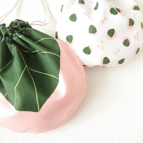 2way〉桜餅の巾着ポーチ 巾着袋 shocots 通販 15182308｜Creema