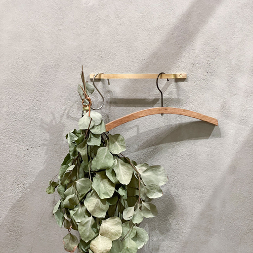 送料無料／[Brass Bar Hanger]真鍮バーハンガー ドア取手 傘掛け