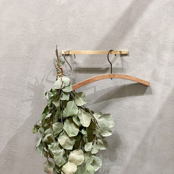 ＼送料無料／[Brass Bar Hanger]真鍮バーハンガー ドア取手 傘掛け 植物 収納 店舗什器-134_b- 6枚目の画像