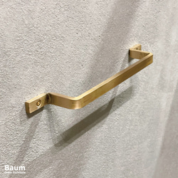 ＼送料無料／[Brass Bar Hanger]真鍮バーハンガー ドア取手 傘掛け 植物 収納 店舗什器-134_b- 1枚目の画像