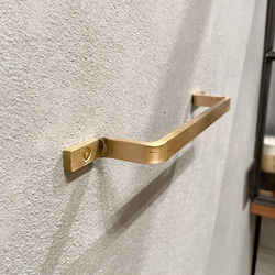 ＼送料無料／[Brass Bar Hanger]真鍮バーハンガー ドア取手 傘掛け 植物 収納 店舗什器-134_b- 4枚目の画像