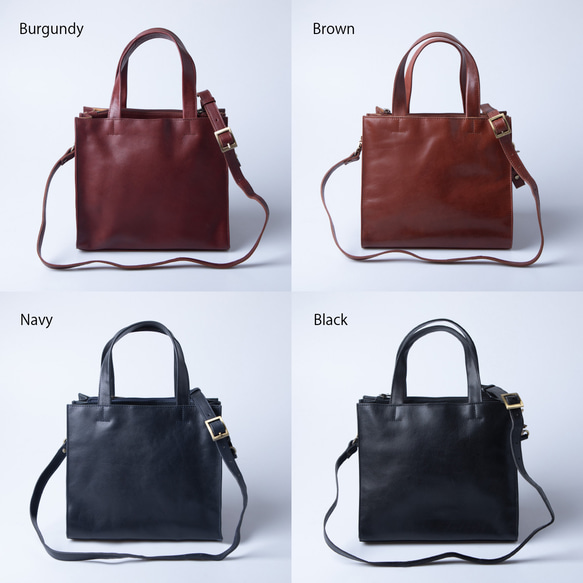 期間限定SALE【仕分けのできる便利な収納】バッグ ショルダー 2Way ブラック HAB017 16枚目の画像