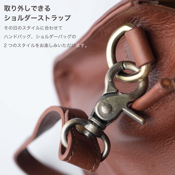 【限時特惠，享25%折扣】【便捷收納，分類整理】義大利真皮包，酒紅色 HAB017 第13張的照片