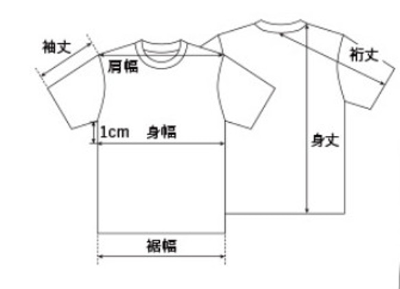 手描き木蓮柄Tシャツ ブラック　手描きで描いたモクレンの花柄Tシャツ 6枚目の画像