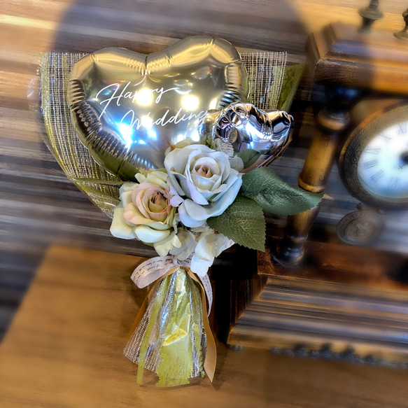 【大人かわいい】レトロクラシカル♡バルーンブーケ| 手持ちバルーン　花束　結婚式　謝恩会　卒業　卒園　お祝い　 3枚目の画像