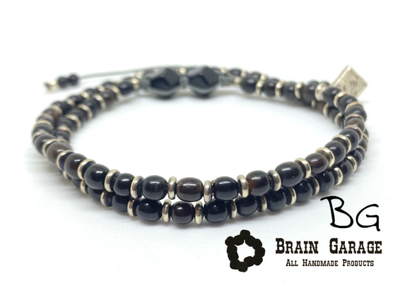 【BG】Buffalo horn 2Wrap Bracelet 〈BG22B0005〉 2枚目の画像