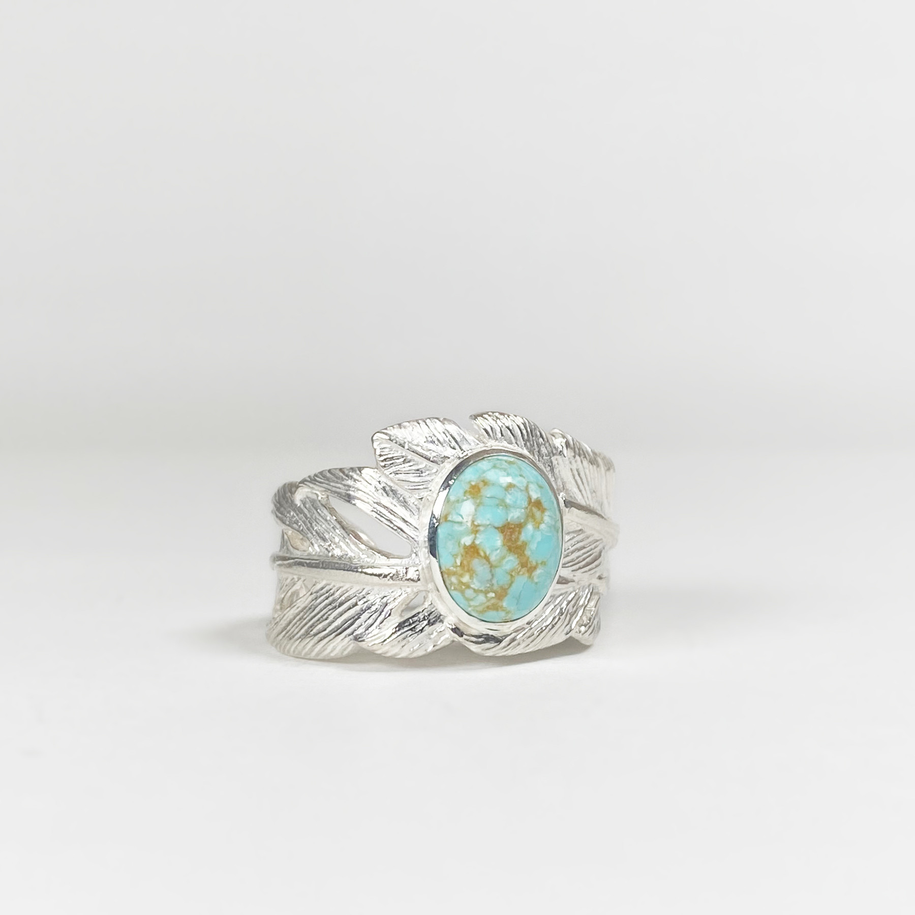 【一点もの】ナンバーエイトターコイズのフェザーリング