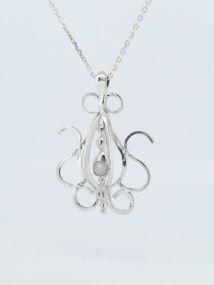 【送料無料】jumaliaオリジナル　レインボームーンストーンのネックレス