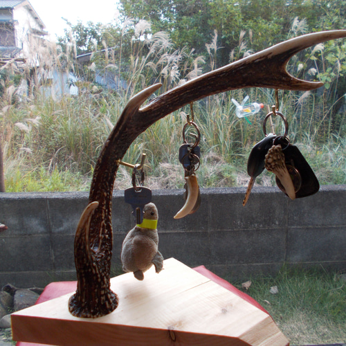 ハンドメイド 受注生産 鹿角ジャグスタンド