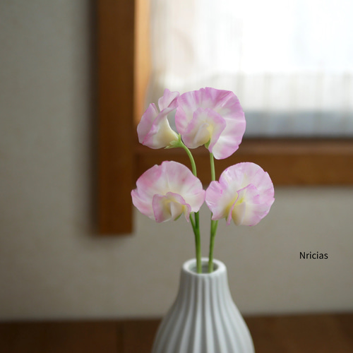 クレイフラワー♡フラワーリース♡花の妖精さん♡ハンドメイド リース | クレイフラワーショップ Milari