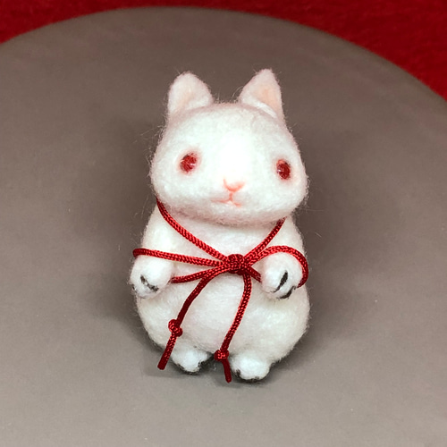 ぬいぐるみ 作家 うさぎ キツネ 桜 ピンク （新着作品】ゆみっ