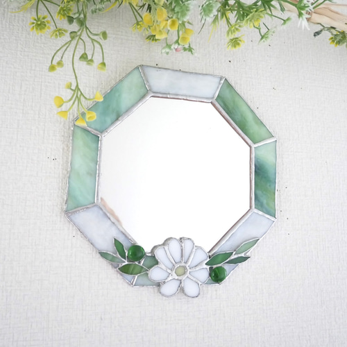 ガラスモザイクミラー　ステンドグラス鏡　ウオールデコレーション 楽天市場】ステンドグラス ミラーの通販