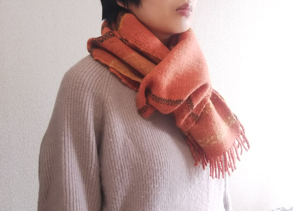 TEMBEA マフラー　オレンジ＆ピンク　2024 TEMBEA マフラー オレンジ＆ピンク 2024 TEMBEA マフラー オレンジ