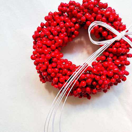 南天の実たっぷりリース リース Rside flowerwork 通販 15185108