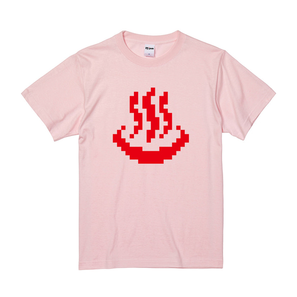 【温泉ロゴ】ドット絵 おもしろ かわいい サウナ グッツ Tシャツ ロンT ギフト プレゼント 7枚目の画像