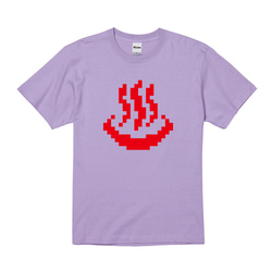【温泉ロゴ】ドット絵 おもしろ かわいい サウナ グッツ Tシャツ ロンT ギフト プレゼント 8枚目の画像
