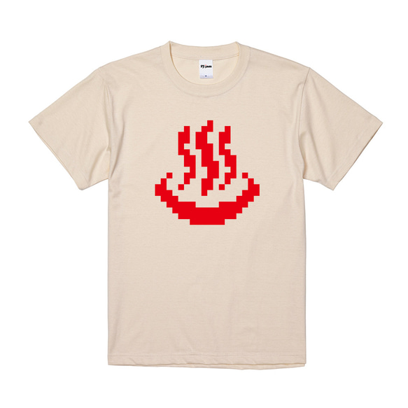 【温泉ロゴ】ドット絵 おもしろ かわいい サウナ グッツ Tシャツ ロンT ギフト プレゼント 11枚目の画像