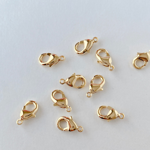 高品質 14kgf カニカン 10mm 10個 ネックレス ブレスレット 素材