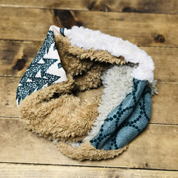 ミナペルホネンhandmade あったか〜いひねりスヌード スヌード Rose