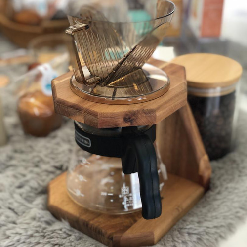 木製調節可能高さコーヒードリップスタンド・カフェドリッパーウッドスタンドとドリッ 木製調節可能高さコーヒードリップスタンド・カフェドリッパーウッド