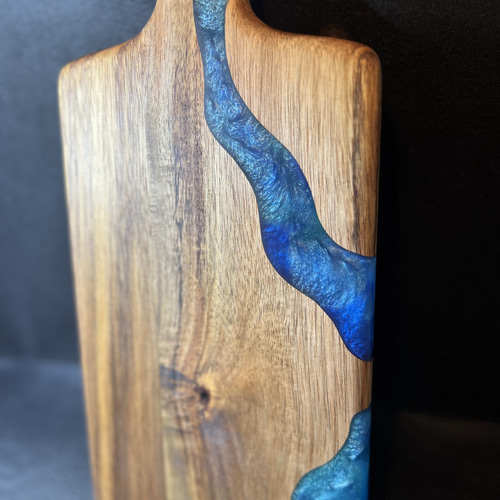 木製カッティングボード 名入れ 結婚式 誕生日 就職祝い 青 木 wood