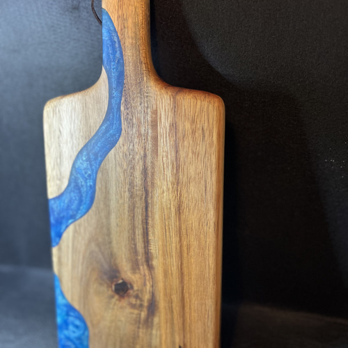 木製カッティングボード 名入れ 結婚式 誕生日 就職祝い 青 木 wood