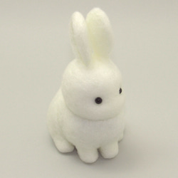 干支置物 No.07 うさぎＢ / 羊毛フェルト ウサギ 兎 卯 Rabbit 6枚目の画像