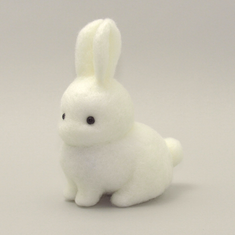 干支置物 No.07 うさぎB / 羊毛フェルト ウサギ 兎 卯 Rabbit