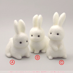 干支置物 No.07 うさぎＢ / 羊毛フェルト ウサギ 兎 卯 Rabbit 7枚目の画像