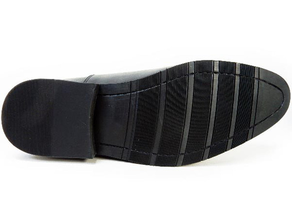 PARASHOE 本革ストレートチップ シークレットヒールアップビジネス靴 黒 22～24cm（PS1701S-BLK） 8枚目の画像