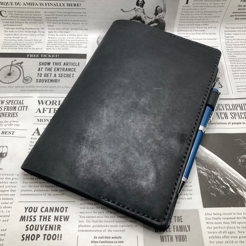 ☆現品特価☆【真鍮と本革のルーズリーフバインダー A5サイズ