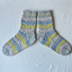手編みの靴下　- pastel tweed mix - 6枚目の画像