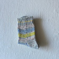 手編みの靴下　- pastel tweed mix - 7枚目の画像