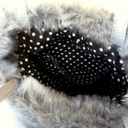 Eco Fur Twinkle Cat 手提包 * 灰色羊毛 第8張的照片