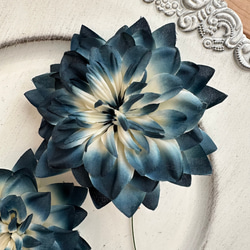 グラダリア 194-106-67 MOI-106 藍（アーティフィシャルフラワー、造花、フラワーピック）2本セット 5枚目の画像