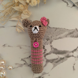 【送料無料】リップクリームの長さとリボン・くまちゃん色が選べるリップクリームケース 9枚目の画像